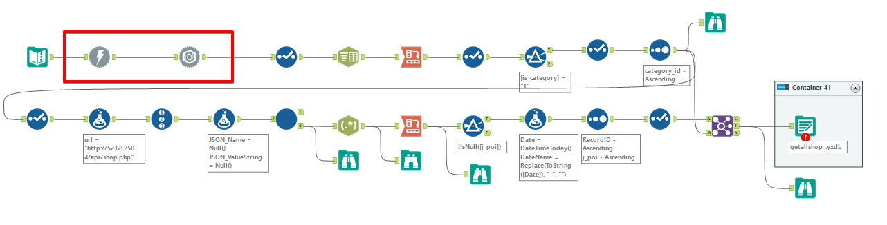 Alteryx ワークフロー